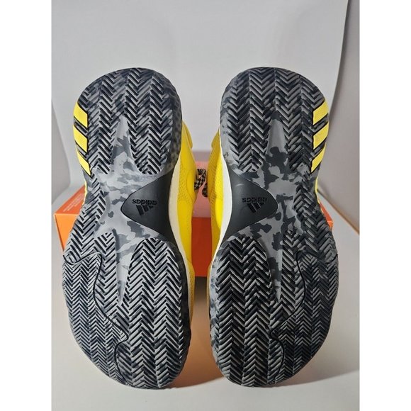 Adidas Harden Vol.6 Yellow Black Basketball Shoes GV9586 Men\'s Size 10 NWOB